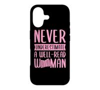 Carcasa para iPhone 17 Nunca Subestimes a una Mujer Bien leída Alfabetización Feminista