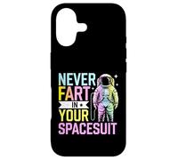 Carcasa para iPhone 17 Nunca te Tires un Pedo en tu Traje Espacial Astronauta Divertido