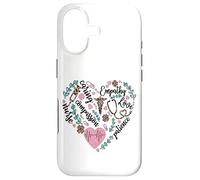 Carcasa para iPhone 17 Nurse Heart Pattern For Women with Cute Nurse Leopard Print