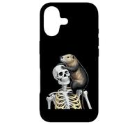 Carcasa para iPhone 17 Nutria Rata Esqueleto Halloween