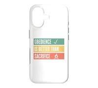 Carcasa para iPhone 17 Obedience is Better Than Sacrifice Relationship VS Religion