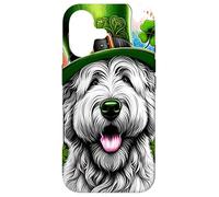 Carcasa para iPhone 17 Obra de Arte del Día de San Patricio de Komondor Dog