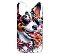 Carcasa para iPhone 17 Obra de Arte del Día de San Valentín del Perro Teddy Roosevelt Terrier