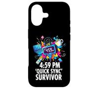 Carcasa para iPhone 17 Office Worker 4:59 PM Quick Sync Survivor Meme