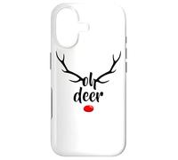 Carcasa para iPhone 17 Oh Deer Rudolph Reno Cornas de Navidad