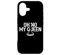 Carcasa para iPhone 17 OH NO MY Queen Divertido Ajedrez Jaque Mate Trampa Gambito Rey Peón