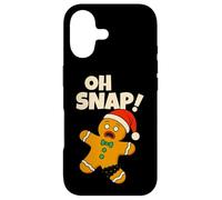 Carcasa para iPhone 17 Oh Snap Gingerbread Man Funny Christmas Men Women Kids