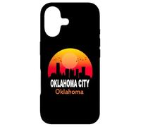 Carcasa para iPhone 17 Oklahoma City State USA Vintage Sunset Retro Skyline