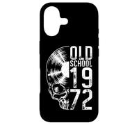 Carcasa para iPhone 17 Old School 1972 Vintage Disco de Vinilo Amante gótico Calavera LP