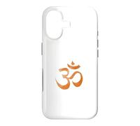 Carcasa para iPhone 17 Om Print Yoga marrón Desvanecido Ohm Mantra Símbolo Sánscrito AUM