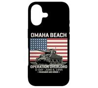 Carcasa para iPhone 17 Omaha Beach Operación Overlord D-Day 1944 Tanque Sherman