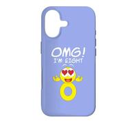Carcasa para iPhone 17 OMG I'm 8 Funny Birthday
