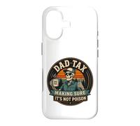 Carcasa para iPhone 17 ON Back Dad Tax Asegurándose de Que no Sea Veneno Esqueleto papá impuesto
