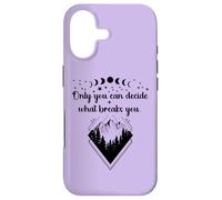 Carcasa para iPhone 17 Only You Can Decide What Breaks You Book Lover Bookish Books
