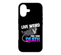 Carcasa para iPhone 17 Opossum Lover - Live Weird Fake Your Death - Funny Animal