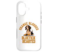 Carcasa para iPhone 17 Orange Blooded Bluetick Hearted, Tennessee Pride Design