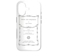 Carcasa para iPhone 17 Orgullo y prejuicio Jane Austen Bookworm Vintage Cubierta de Libro