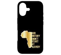 Carcasa para iPhone 17 Orgulloso afroamericano Nuestra Historia no comenzó en la esclavitud