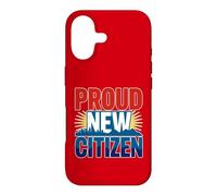 Carcasa para iPhone 17 Orgulloso Nuevo Ciudadano Estadounidense para ciudadanos naturalizados