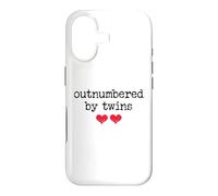 Carcasa para iPhone 17 Outnumbered by Twins Boys Girls Dad Soon to Be Mom Pregnancy