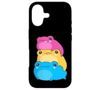 Carcasa para iPhone 17 Pansexual Flag Color Frogs Subtle Pan Pride LGBTQ Aesthetic