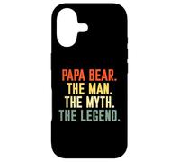 Carcasa para iPhone 17 Papa Bear The Men The Myth The Legend El Mejor papá Día del Padre
