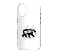 Carcasa para iPhone 17 Papa Bear Vintage Sunburst Dad Daddy Papo Fathers Day