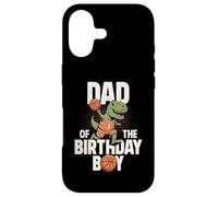 Carcasa para iPhone 17 Papá del cumpleaños niño T-Rex Dino Baloncesto cumpleaños
