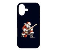 Carcasa para iPhone 17 Papá Noel Tocando la Guitarra Divertida Navidad Rock 'N' Roll