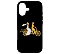 Carcasa para iPhone 17 Pareja recién Casada Bicicleta tándem Aniversario de Boda Matrimonio
