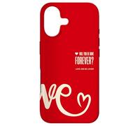 Carcasa para iPhone 17 Pareja VE con Texto Love Cuando se USA Dos Personas para una confesión de propuesta