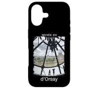 Carcasa para iPhone 17 París Francia Musée du Louvre Desde Musée d'Orsay Reloj