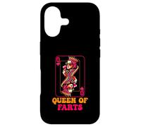 Carcasa para iPhone 17 Parodia de Cartas de la Reina de los Pedos con la Dama coronada Retro