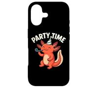 Carcasa para iPhone 17 Party Time Axolotl - Bonito diseño de Animales Divertidos