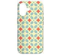 Carcasa para iPhone 17 Pastel Yellow Orange Rounded Square Ring Circle Pattern