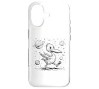 Carcasa para iPhone 17 Pato Caprichoso Explorando el Espacio Exterior Planetas Estrellas
