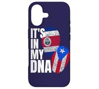 Carcasa para iPhone 17 Patrimonio de la Bandera de ADN de Costa Rica y Puerto Rico