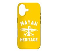 Carcasa para iPhone 17 Patrimonio Maya Pintura rupestre Pájaro Petroglifo México Yucatán