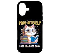 Carcasa para iPhone 17 Paw-sitively Lost in a Good Book Cute Reading Cat