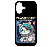 Carcasa para iPhone 17 Pawstronaut Reporting for Duty Cat Space Design