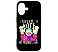 Carcasa para iPhone 17 Payaso Aterrador No Quiero Votar por Otra votación de Payaso