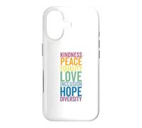 Carcasa para iPhone 17 Paz Amor Esperanza Inclusión E Diversidad Derechos Humanos