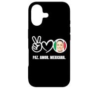 Carcasa para iPhone 17 Paz Amor Mexicana Claudia Sheinbaum México Presidente