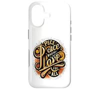 Carcasa para iPhone 17 Paz y Amor para Todos los Corazones pacíficos El Amor Nos UNE a Todos