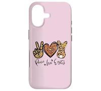 Carcasa para iPhone 17 Peace Love Easter Bunny For Women with Sunflower and Rabbit
