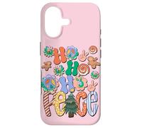 Carcasa para iPhone 17 Peace Love Hippie Decor Groovy and Bright Hohoho Christmas