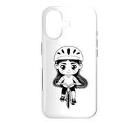 Carcasa para iPhone 17 Pequeña Chica Ciclista Carril Bici