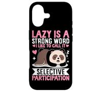 Carcasa para iPhone 17 Perezoso es una Palabra Fuerte Me Gusta llamarla Selectivo Participat