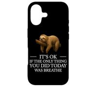 Carcasa para iPhone 17 Perezoso Inspirador Lazy Monday Cita Mentalidad Positiva Amor Propio