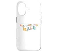 Carcasa para iPhone 17 Performativo Masculino Divertido Gen Z Meme Adolescente Broma Adolescente Estética